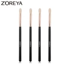 Zoreya черные складные кисти для макияжа мягкие синтетические волосы портативные тени для век набор для макияжа дорожные косметические инструменты, кисть