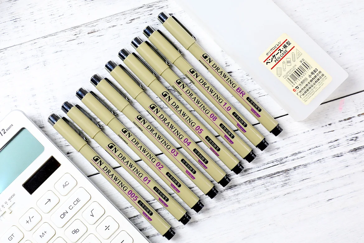 6p/7p/8 9p/Маркеры Ручка Pigma Micron иглы мягкая кисть для рисования картины