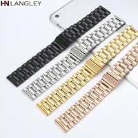 general watch bands stainless solid steel band 304 watches metal strap watch accessories 16mm 18mm 20mm 22mm 24mm dropshipping