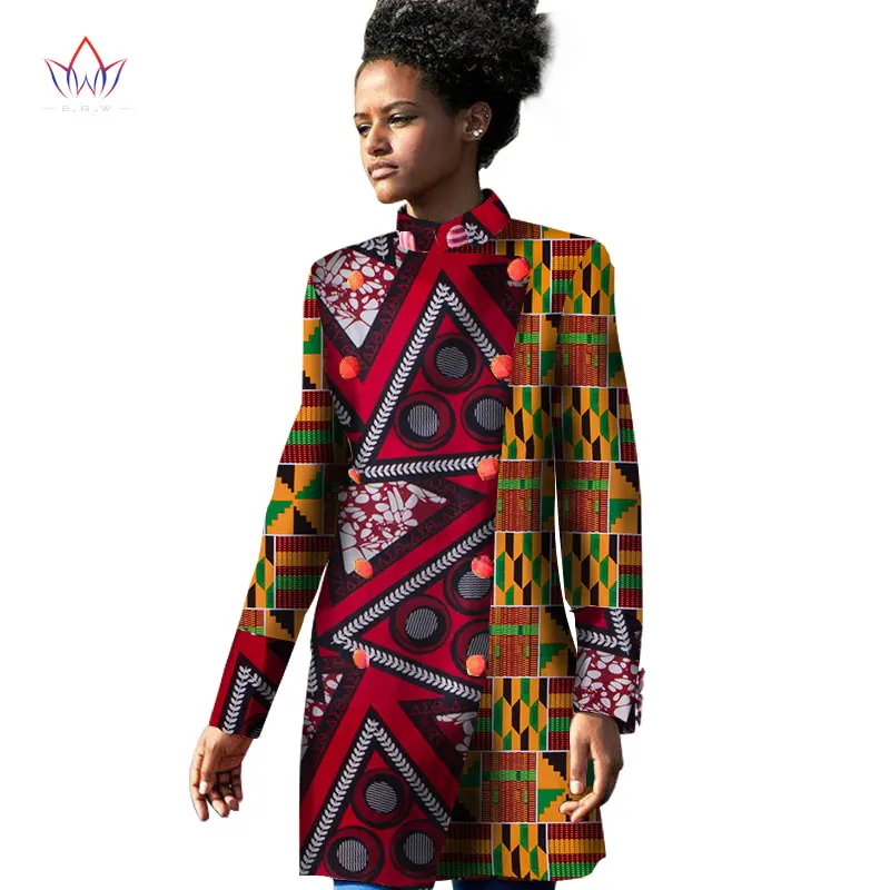 Тренчкот женский в традиционном африканском стиле хлопковый тренчкот оверсайз с