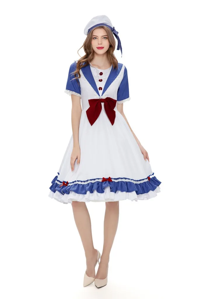

Halloween New Dress Maid Costume Stage Makeup Performance Costume