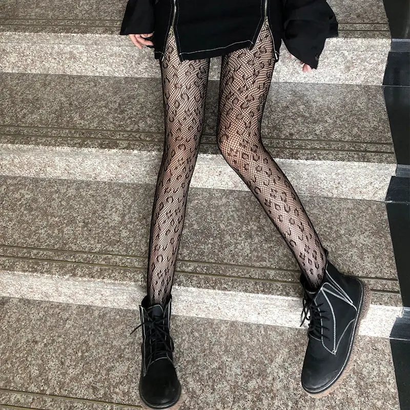 

Black Sexy Leopard/Skull Print Tights for Women Stretch Fashion Fishnet Girls Mesh Stockings Stay Up Thigh High Tights Pantyhose