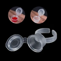 50100p permanent makeup eyelash extend micro ring cups ink cup equipment microblading tattoo pigment holder tattoo accessories