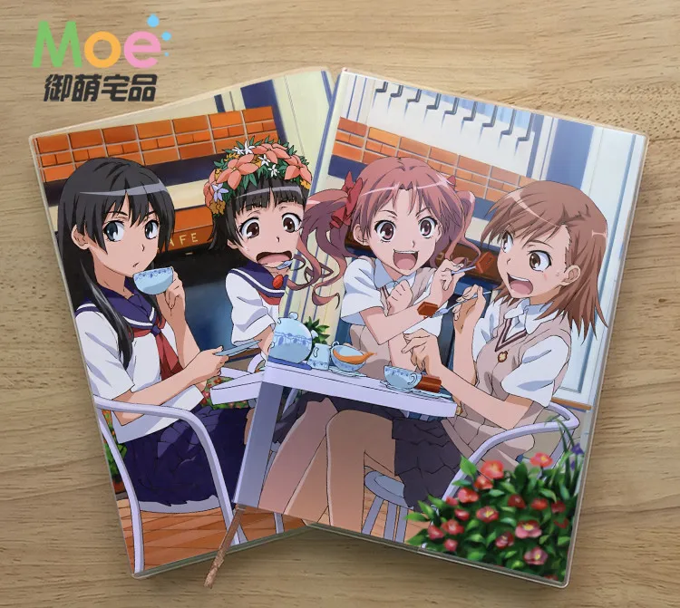 Блокнот с аниме Misaka фигура Микото для учеников блокнот письма тонкая защита глаз