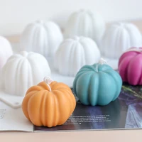 3d mini pumpkin shape candle silicone mold polymer clay molds candle mold candle making soap mold halloween home decoration