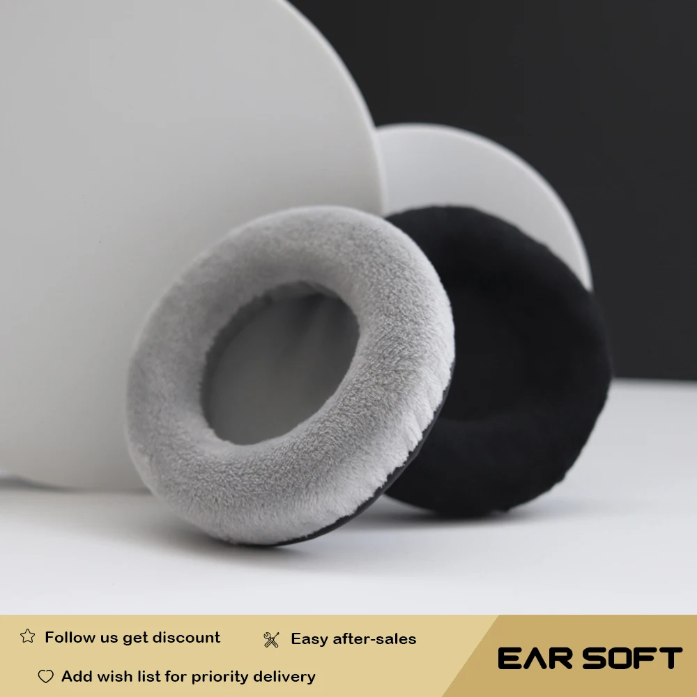 Earsoft Replacement Cushions for ATH-WS550IS Headphones Cushion Velvet Ear Pads Headset Cover Earmuff Sleeve