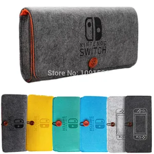 Сумка для хранения консоли Nintendos Switch, чехол Pika, Прочный чехол для переноски для Nintendo Lite NS Switch, игровая консоль, фетровая сумка