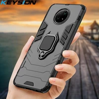 keysion shockproof armor case for redmi note 9t 9s 9 pro 8 pro 9a 9c 8a 5 6 7 7a ring stand phone back cover for xiaomi redmi 9