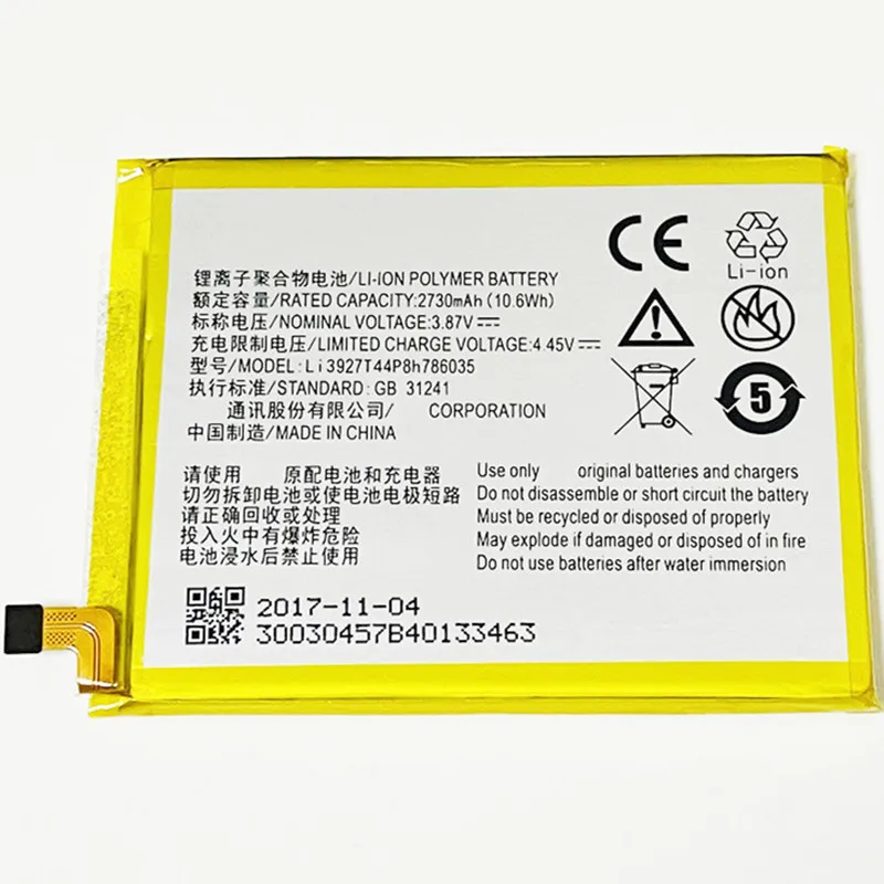 3 87 V 2730mAh Li3927T44P8h786035 для батареи Turkcell T80|Аккумуляторы мобильных телефонов| |