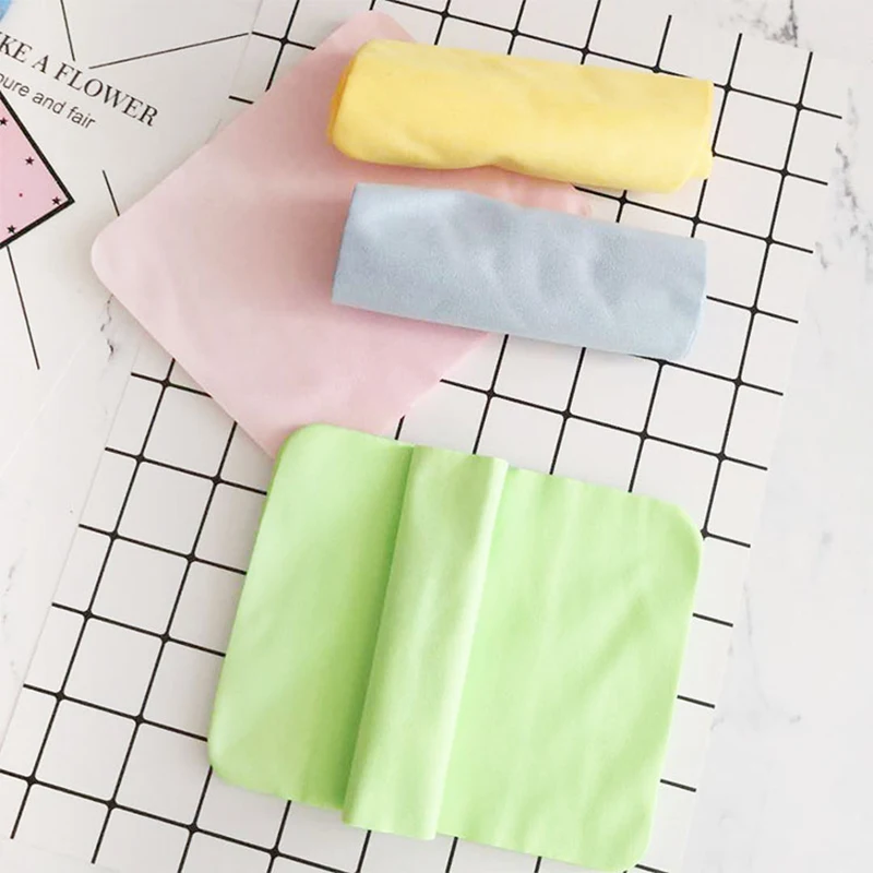 Ткань для очков имитация кожи микрофибра мобильный телефон салфетка протирки