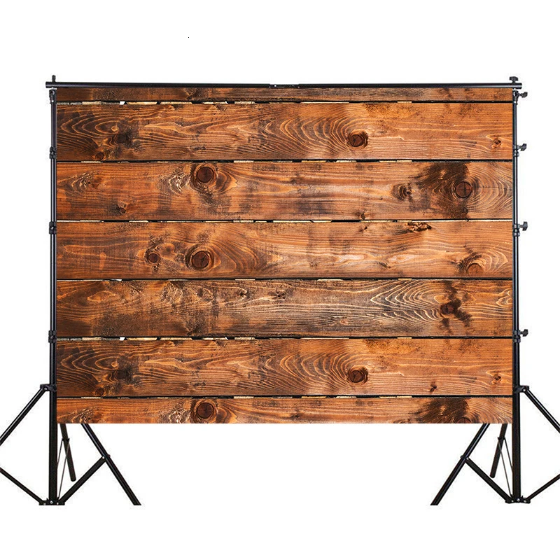 

WHISM Wood Board Printing Backdrops 3x5 Feet Rectangle Photography Props Waterproof Wooden Floor Background Cloth for Shooting
