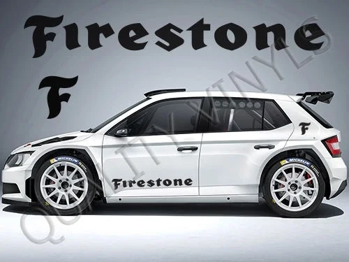 Для 2 шт./пара P28 FIRESTONE шины дверные лого салон автомобиля ралли Графика Наклейка