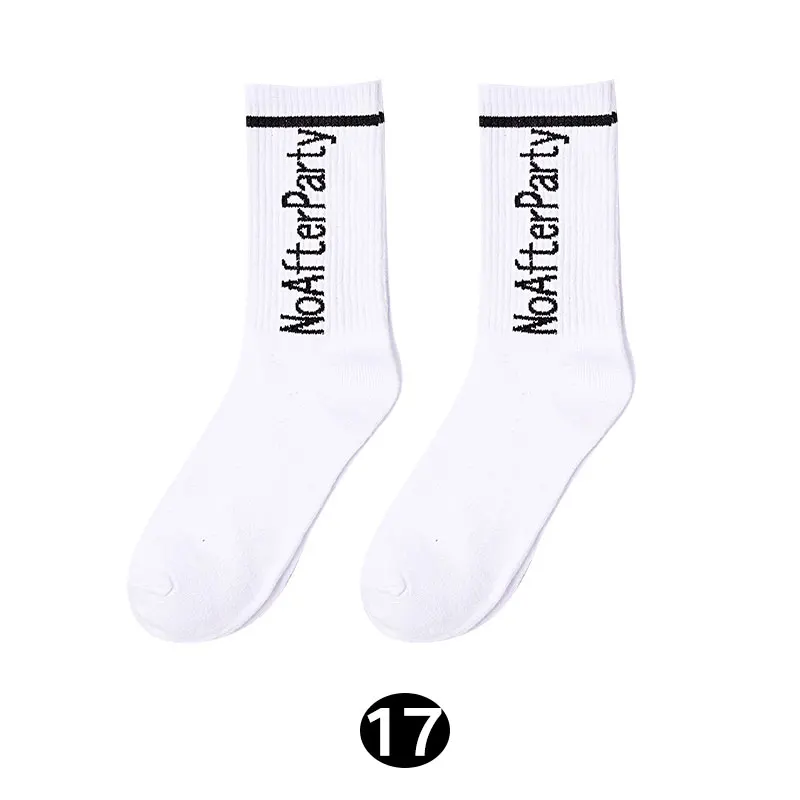 NCW06017HG 1-7 пар/лот Чулки мужские уличная длинные футбольные носки Ins Модные Спортивные Мягкие хлопковые мужские счастливые носки Забавный принт Sox - Цвет: NCW06017HG
