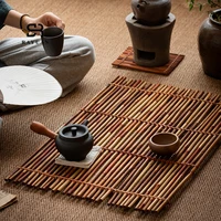 rayuan bamboo chops pads placemat tea mats bamboo weaving table placemat pad home cafe restaurant decoration