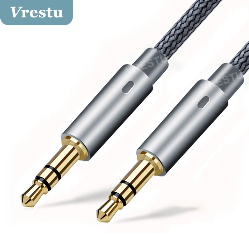 

3.5mm Jack Audio Cables Stereo Jack 3 5 Male to Male Audio Aux Kable for Car iPad Speaker Headphones HiFi AUX Wire Braided Cord
