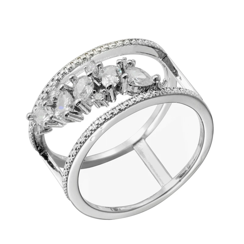 Модное кольцо в форме груши капли воды для женщин ювелирные изделия свадебные