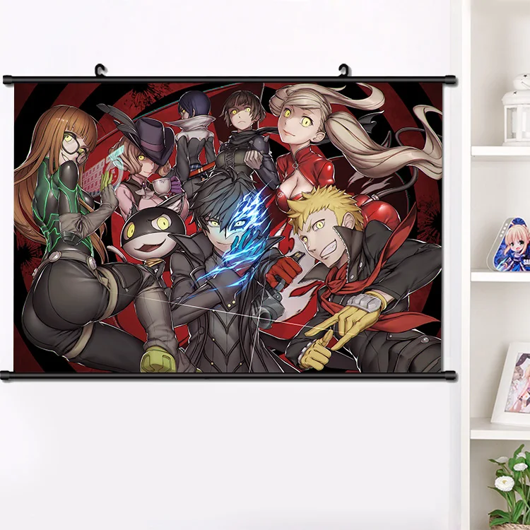 Аниме Persona 5 Ren Amamiya Morgana Ryuji Sakamoto Anne Takamaki Yusuke Kitagawa Makoto настенный плакат домашний