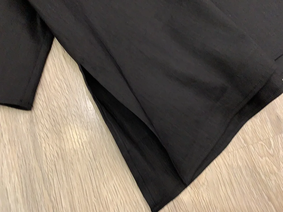 

2020 Summer Pullover Five-point Sleeve V-neck Loose Blouse Black Shirt