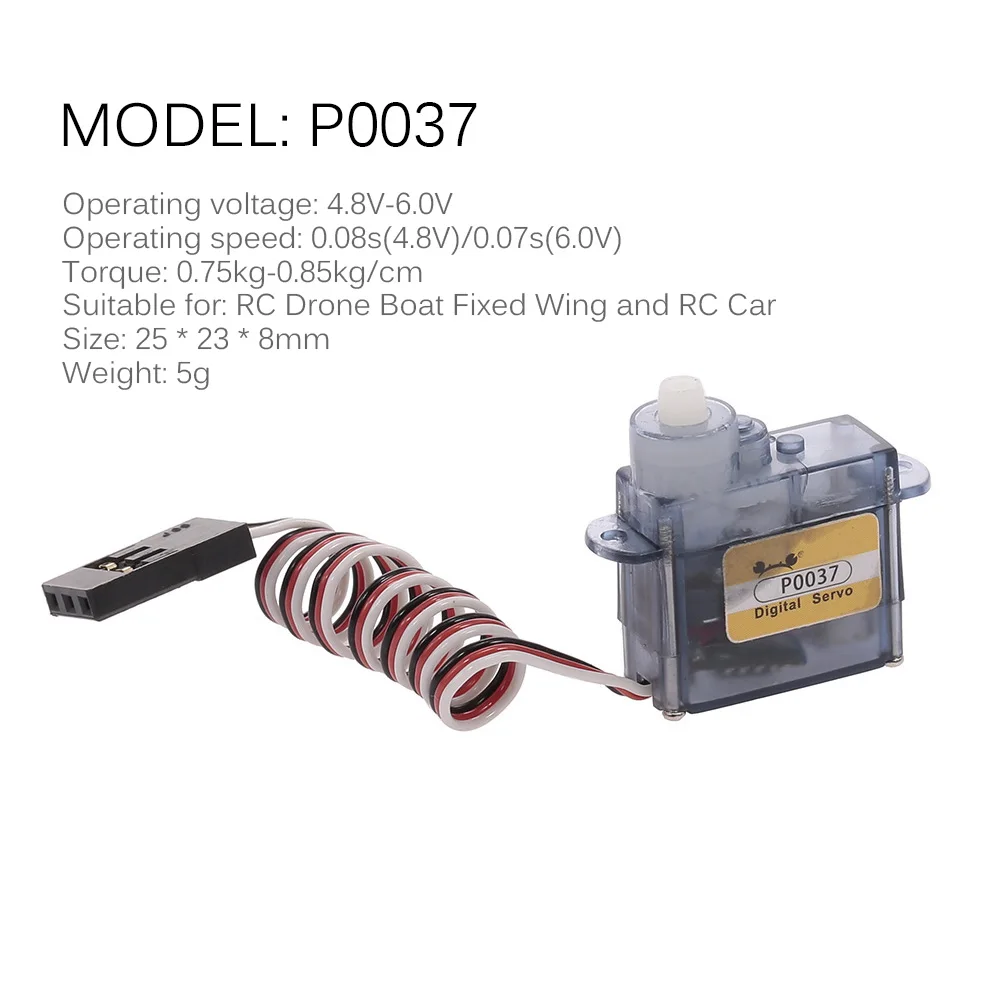 Высококачественный микро-сервопривод 0 85 кг с шестерней для радиоуправляемого