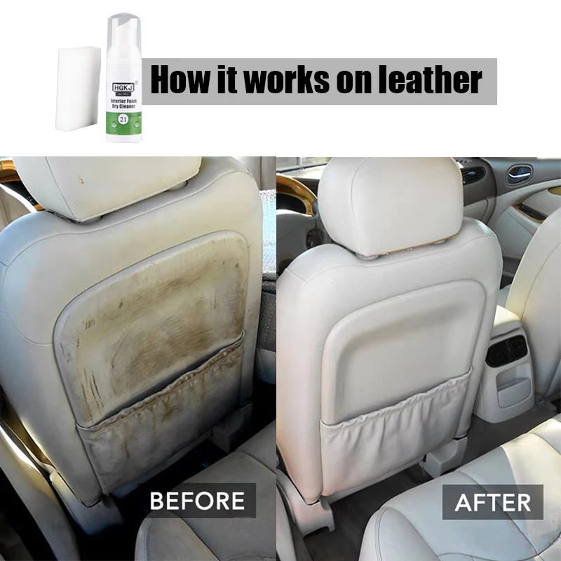 

HGKJ 13 Car Interior Cleaning High Concentration Foam Cleaner Product for Seat Dashboard Sofa Leather Shine Washing Accessories
