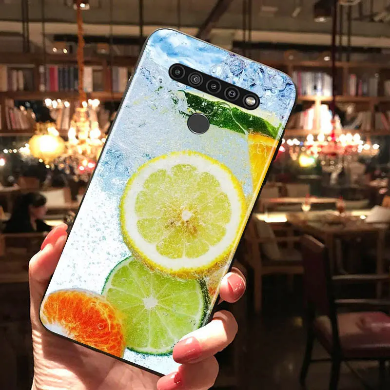 

Summer Fruit Sweet for LG G8 G8S G8X V30 V35 V40 V50 V60 ThinQ Q60 K40 K50 K30 K41 K51 K61 K71 K22 Black Phone Case