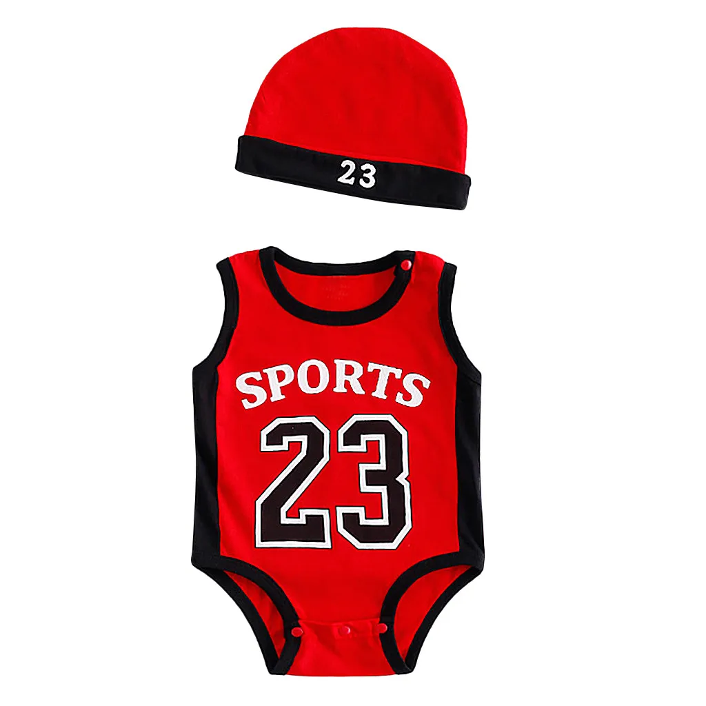 Детская одежда для мальчиков детский комбинезон без рукавов с принтом 23