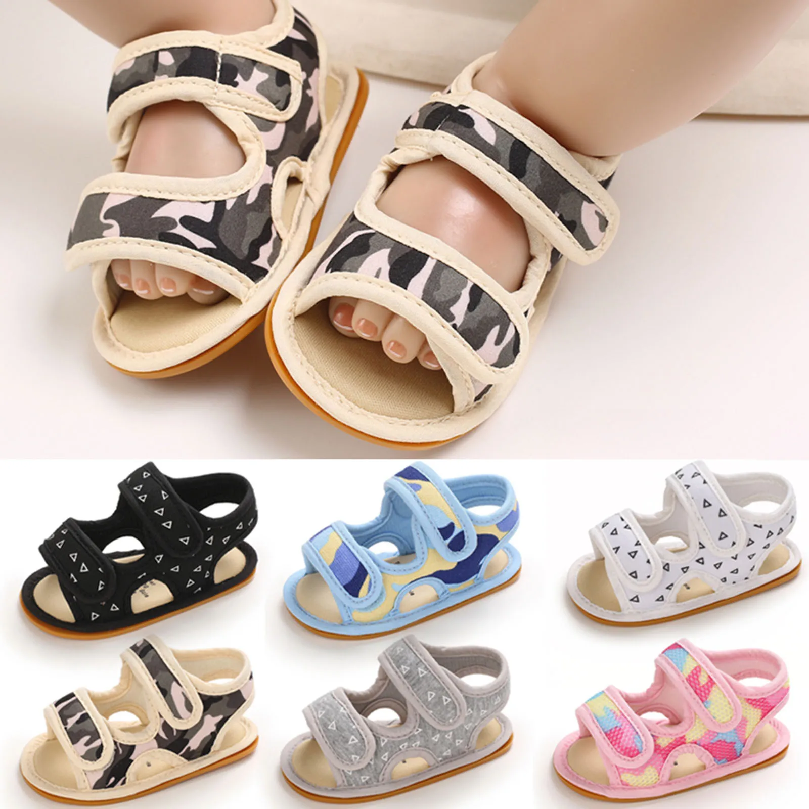 

Летняя мягкая кожаная детская обувь, сандалии для маленьких мальчиков и девочек, мягкая нескользящая резиновая подошва, обувь для прогулок,...