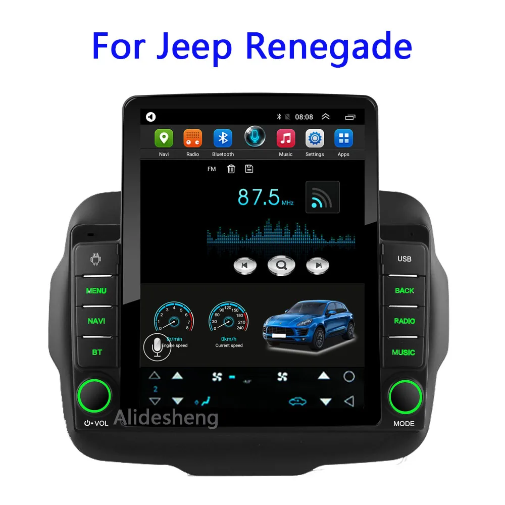 Автомагнитола Tesla для Jeep Renegade мультимедийный проигрыватель на Android с