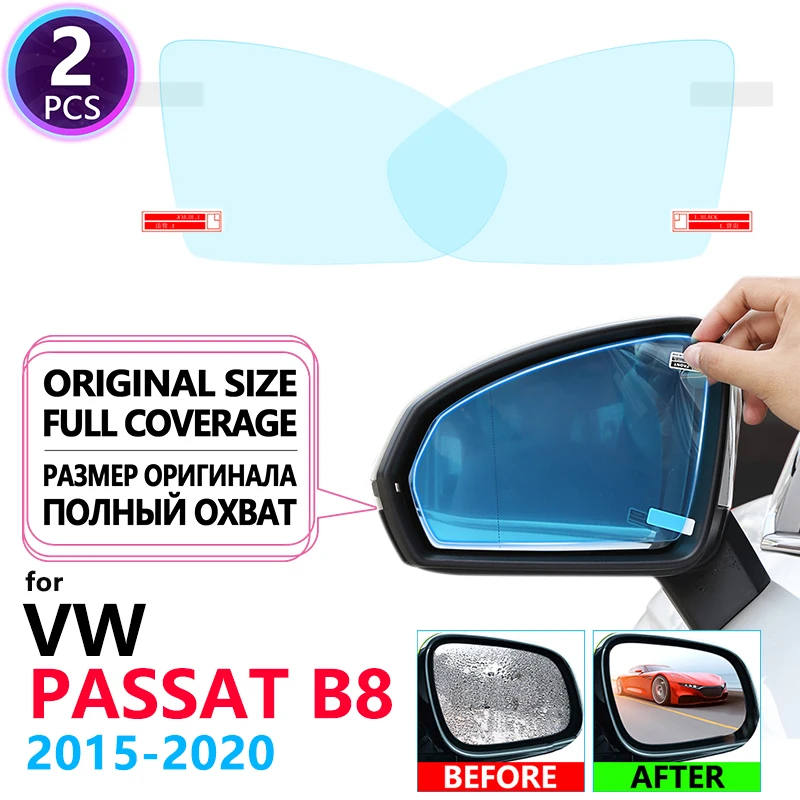 

Full Cover Anti Fog Film Rainproof Rearview Mirror for Volkswagen VW Passat B8 2015~2020 Protective Films Car Clean Accessories