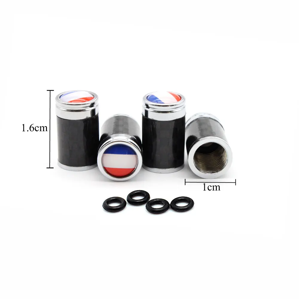 DSYCAR 4 шт./компл. автомобильные медные углепластиковые клапаны для шин колпачки