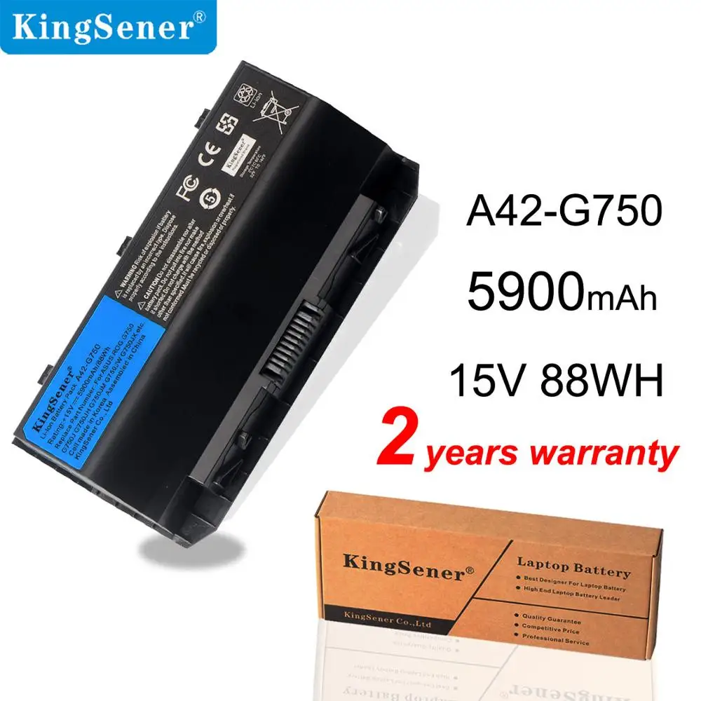 Смартфон Kingsener A42 G750 ROG G750JM G750JS G750J G750JW G750JH G750JX G750JZ Series 15V 88WH 5900 мАч|Аккумуляторы для