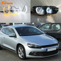 for volkswagen vw scirocco iii 2008 2013 ultra bright day light turn signal refit dtm m4 style led angel eyes halo rings