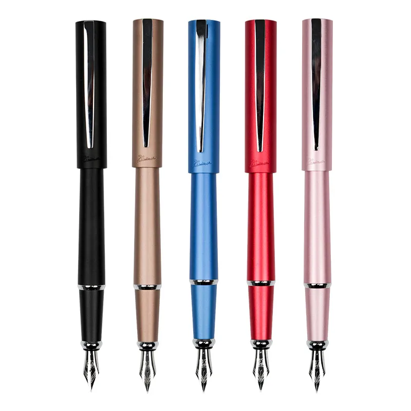 

New Picasso 962 Pimio Metal Fountain Pen Iridium Medium Nib Ink Pen Writing Gift for Business Office School
