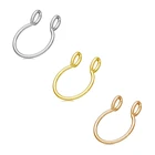 Кольцо-имитация кольца для носа в наборе, ювелирное изделие для пирсинга носа, губ, носа для женщин, мужчин и девушек, 3 шт.