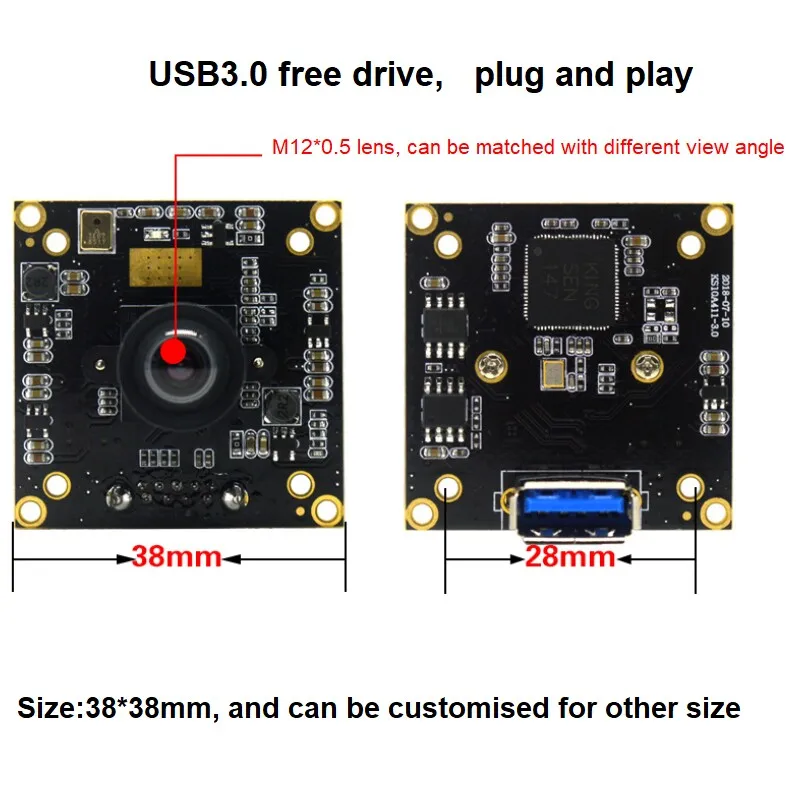 USB3.0 Sony IMX290 Chip 2MP Starlight модуль камеры с низким освещением 1080P 60fps HD-камера |