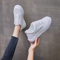 small white shoes 2021 autumn new korean style student leisure sports shoes womens thick soled running shoes net red shoes