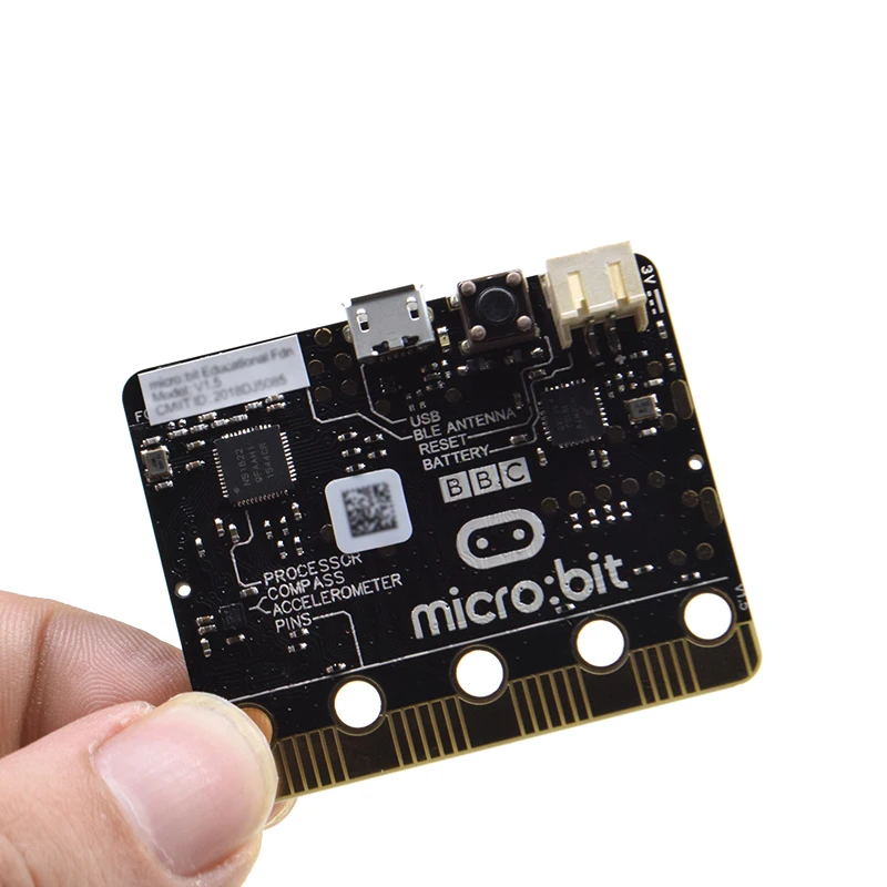 S ROBOT BBC Micro:bit стартовый комплект с Micro bit акриловым корпусом + battery case аллигаторные