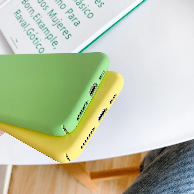 Ультратонкий матовый чехол для телефона iphone 12 Mini 11 Pro Max XR Xs X 10 8 7 6 6s Plus жесткий