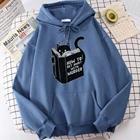 Женская толстовка с принтом как убираться, модная повседневная толстовка с капюшоном, Новые Креативные худи в стиле хип-хоп, осенний женский топ с круглым вырезом