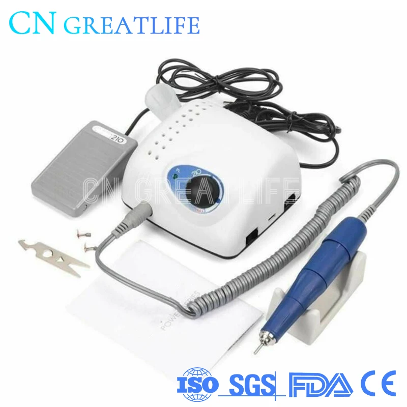 

105l Nail Drills Manicure Pedicure Machine Polishing 35000rpm Nails Art Grinding Device Micromotor Strong 210 Micromotor Dental