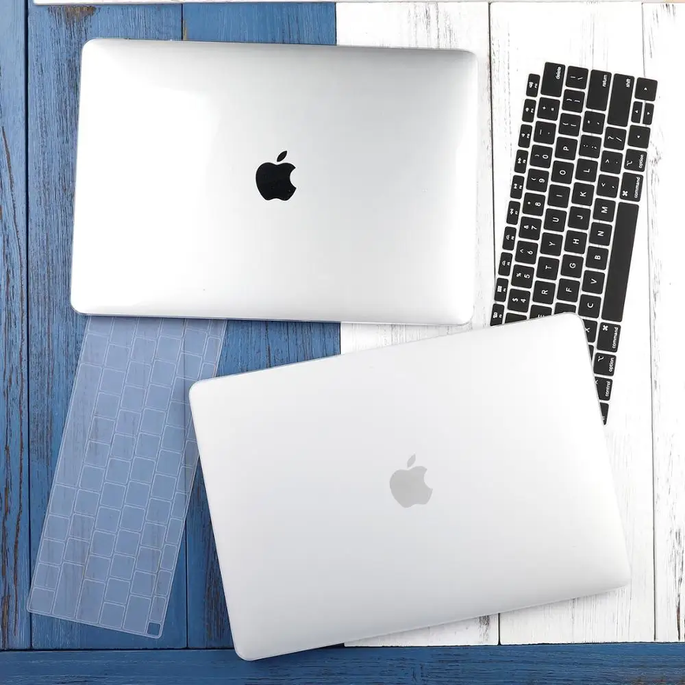 Кристальный жесткий чехол для Macbook Air 13 retina Pro 13 15 16 A2141 A2159 жесткий чехол с бесплатной клавиатурой A1466 A1990 A1932