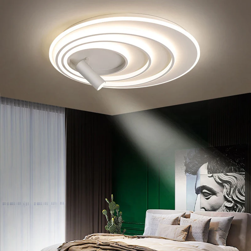 Креативный светодиодный потолочный светильник в скандинавском стиле, железная акриловая Люстра для гостиной, спальни, кабинета, кабинета, ...