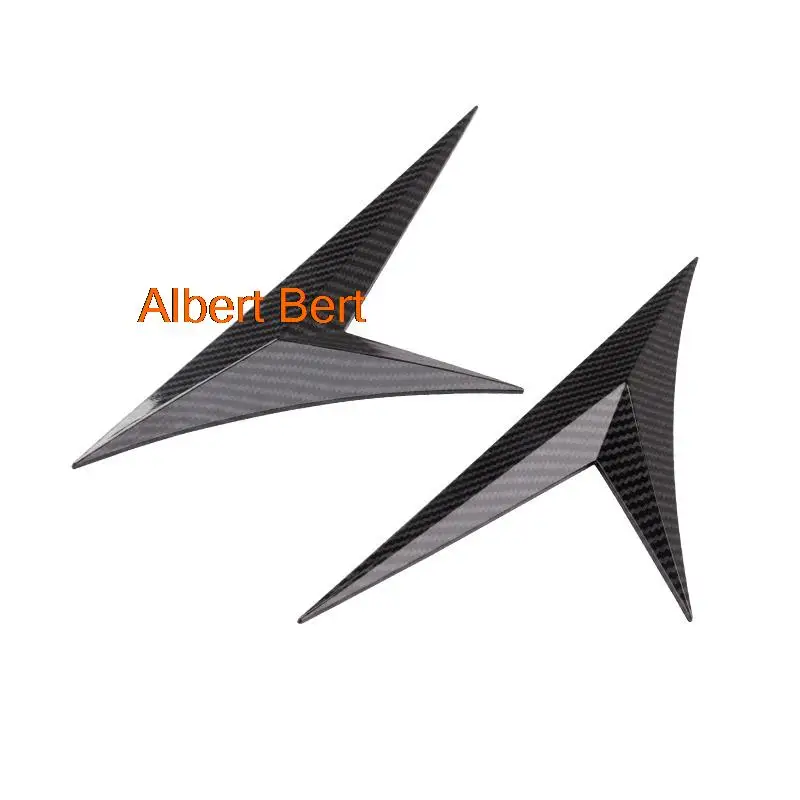 

2pcs/set ABS carbon fiber foliate blade body leaf panel personalized patch For Honda Civic 10th 2016-2020 Car Accessories