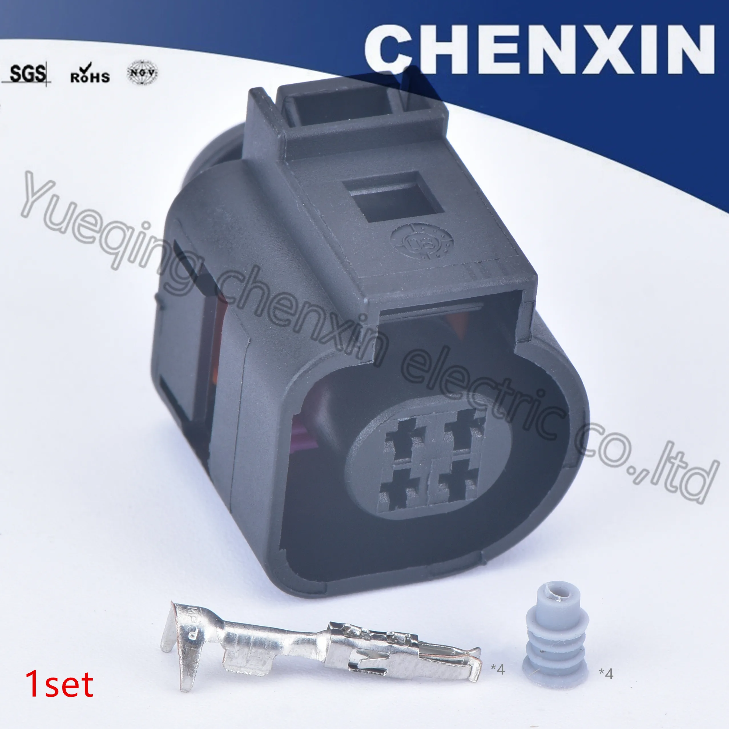 

Black 4 pin waterproof connector female 1J0973712 cable plug Water temperature sensor sensor electrical plug connector 4B0973712