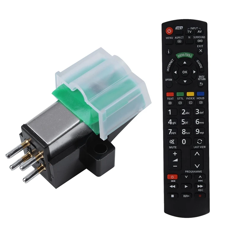 

1 Pcs Replacement TV Remote Control & 1 Pcs Gramophone Record Player Stylus Record Cartridge Vinyl Stylus Needle