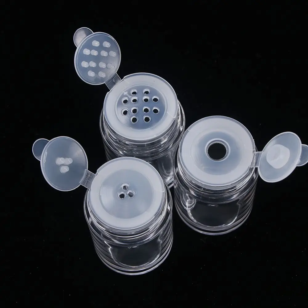 

1PC Clear 10ml Empty Cosmetic Sifter Loose Powder Jars 1PC Container Screw Lid DIY Bottle For Makeup Tools Refillable Bottles