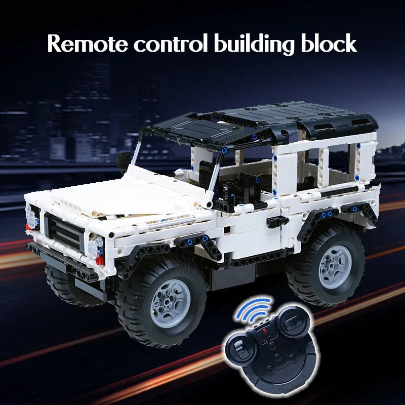 Hipac Technic 533Pcs Building Blocks RC Car Defender Toys Offroad Remote Control Cars Truck Brick for Kids SUV |