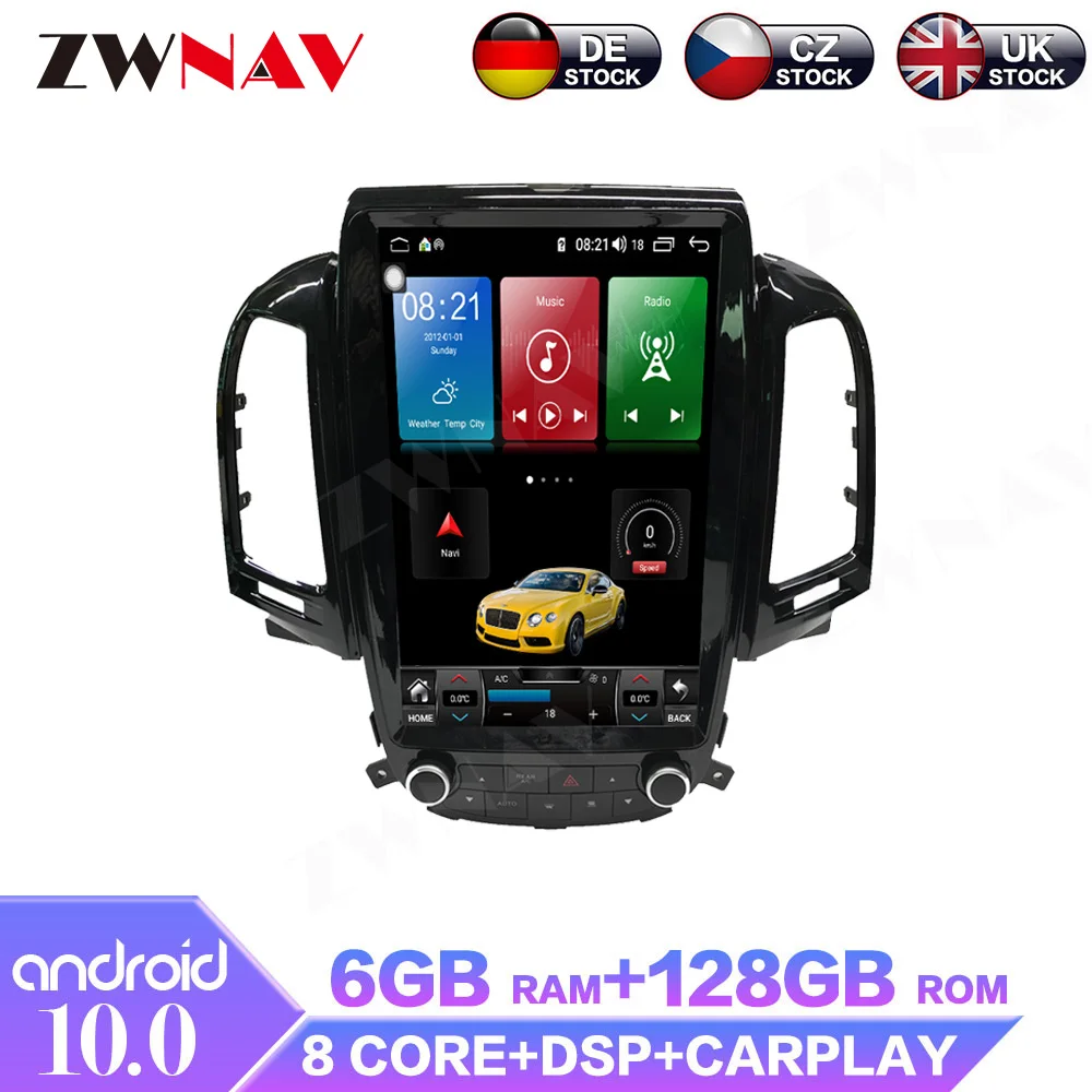 

Android 11 6G+128G PX6 For Hyundai Santa Fe 2006 2007 -2012 Tesla IPS Screen Radio Car Multimedia Player Stereo GPS Navigation