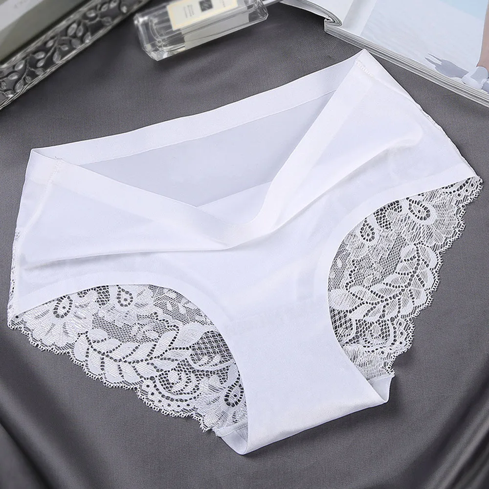 Сексуальные кружевные трусики с низкой посадкой для женщин Бесшовные женские из