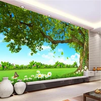 beibehang custom photo wallpapers for living room landscape painting towering trees bedroom home decor 3d wall covering painting